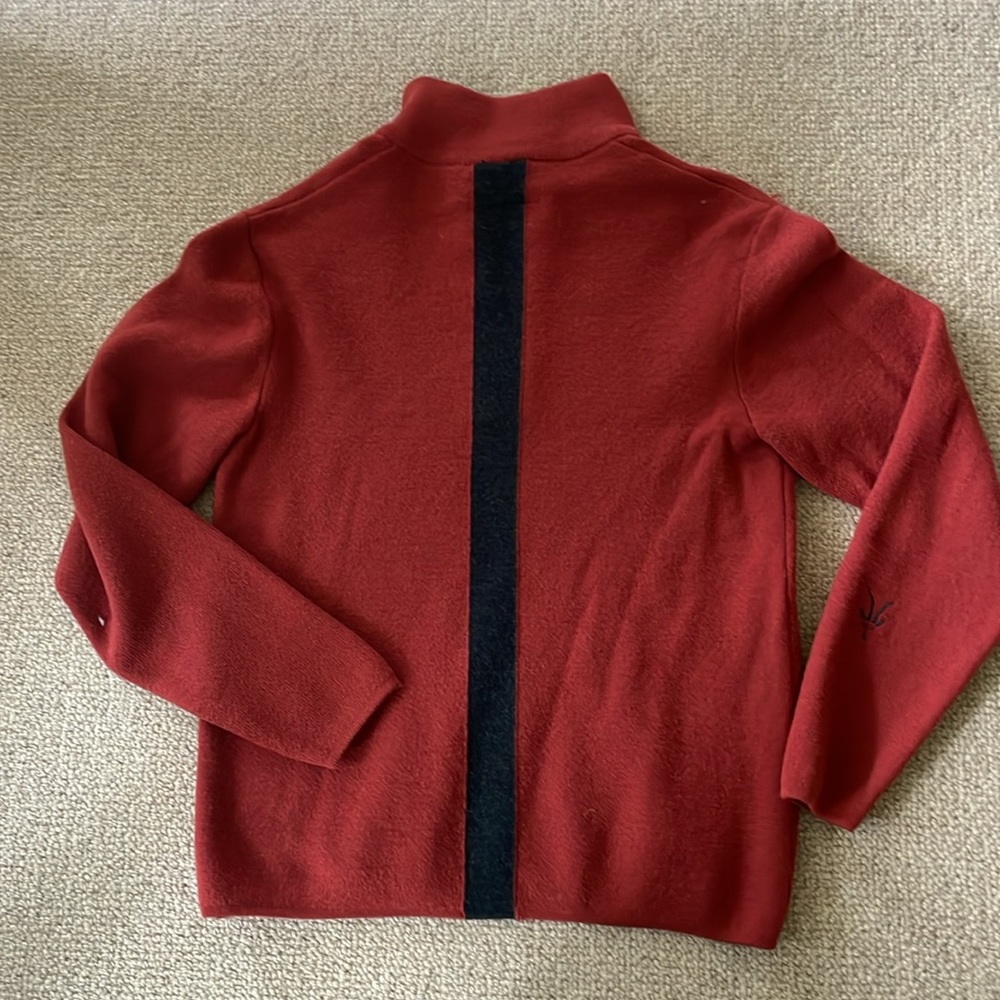 Men’s Ibex Wool Sweater - Size Small - rusty red color - Picture 4 of 8